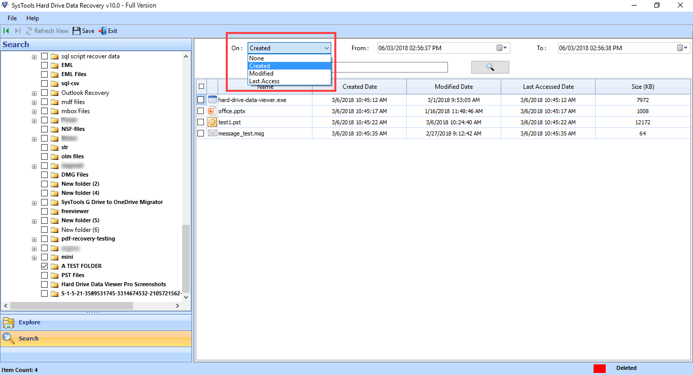 extract selected folders